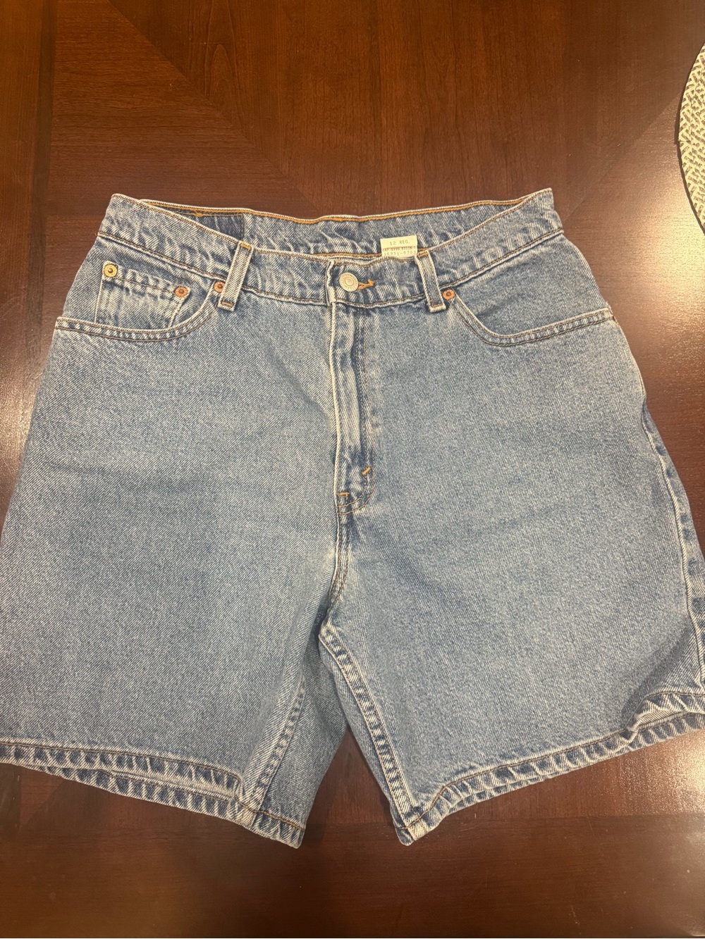 Womens Light Blue Denim Shorts 10 Levi’s